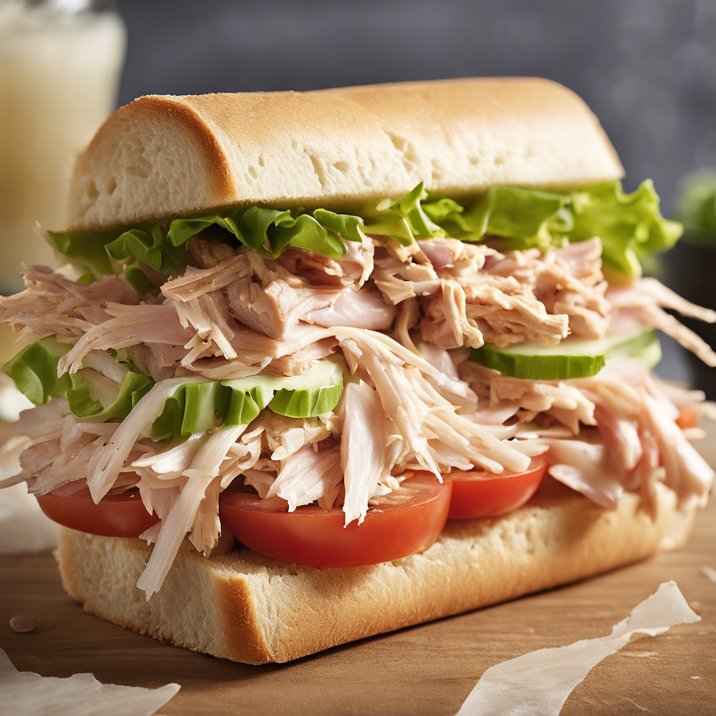 imagenes de sandwich con pollo desmenuzado cebolla tomate y lechuga