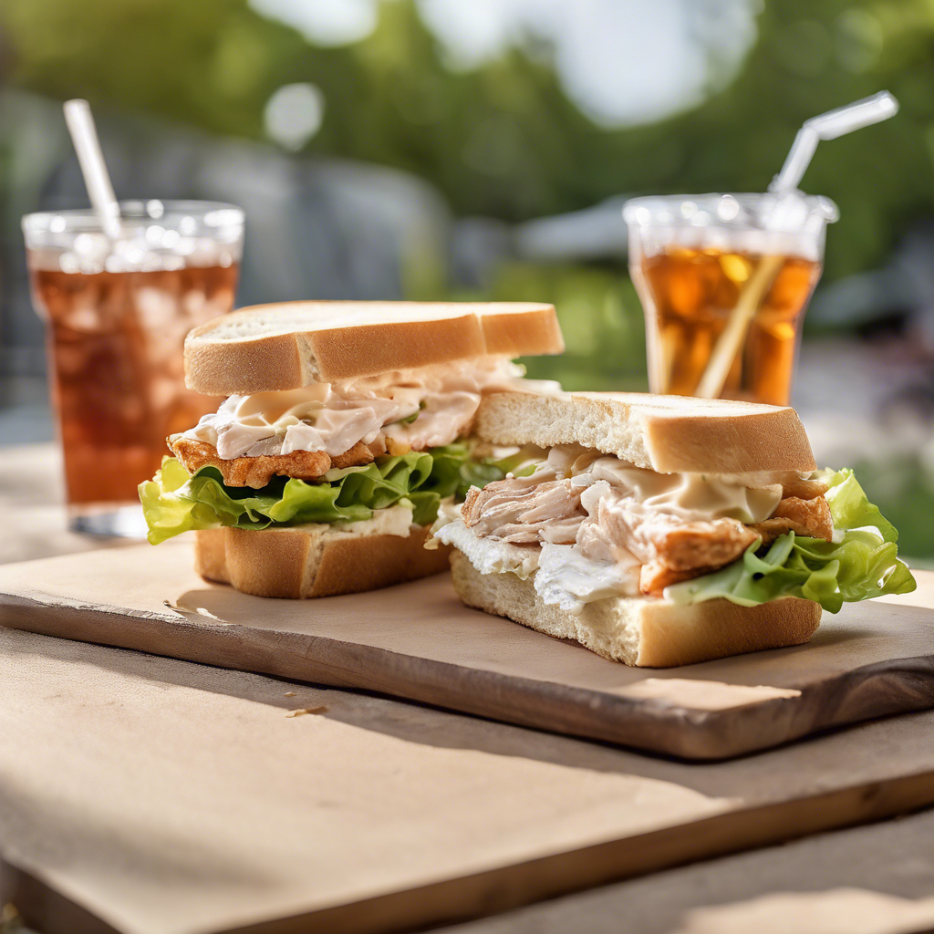 receta de sandwich de pollo y queso crema